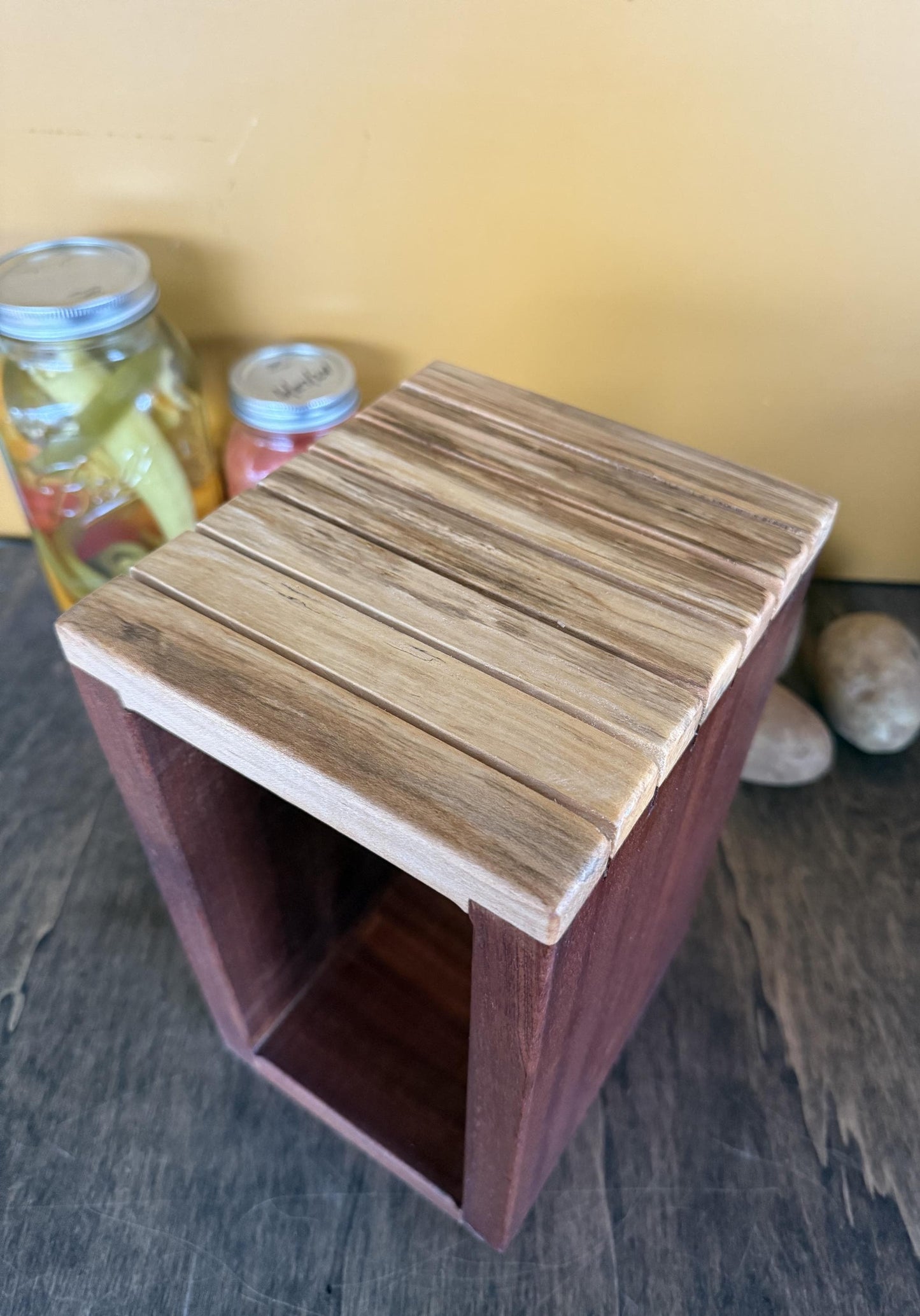 Knife Block - Sapele and Walnut