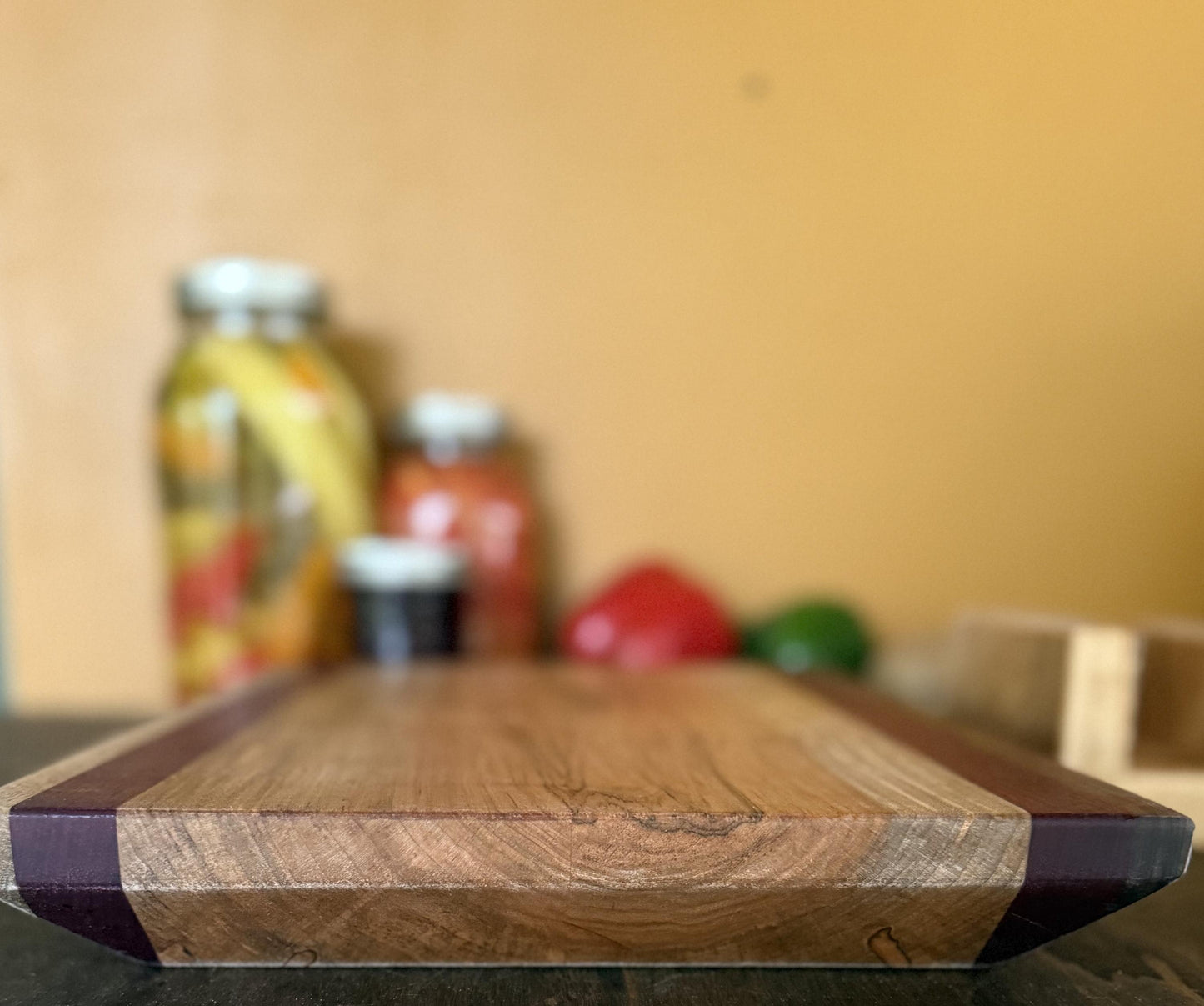 Cutting Board (Walnut, Maple, and Purpleheart)