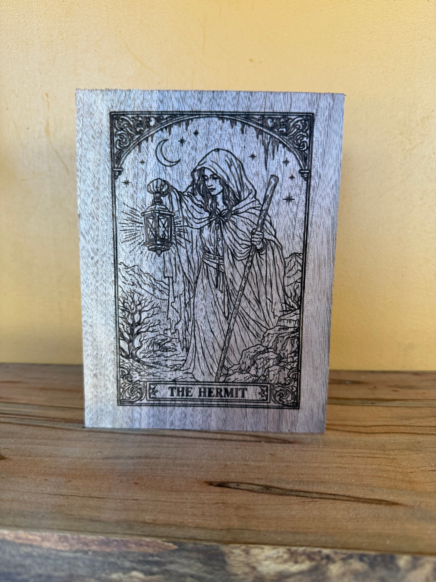The Hermit Tarot Card Shelf Sitter