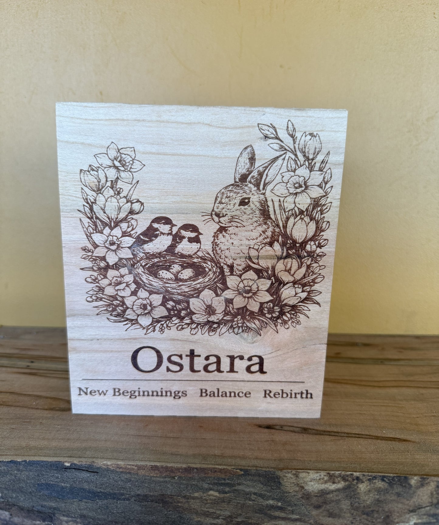 Ostara Wooden Shelf Sitter