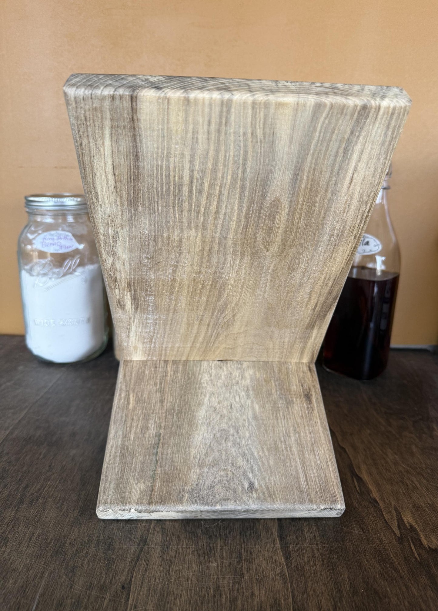 Cookbook Stand and/or iPad Holder with charging slot and foldable (Hackberry)