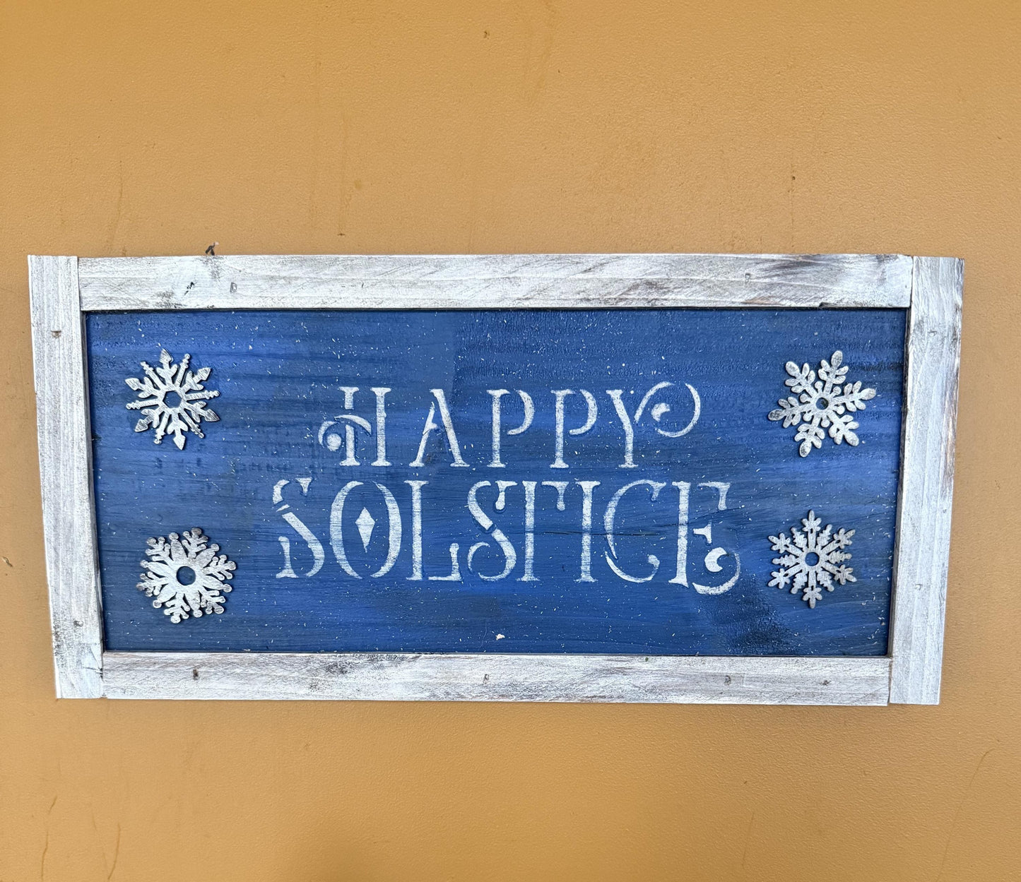 Winter Solstice Wood Sign