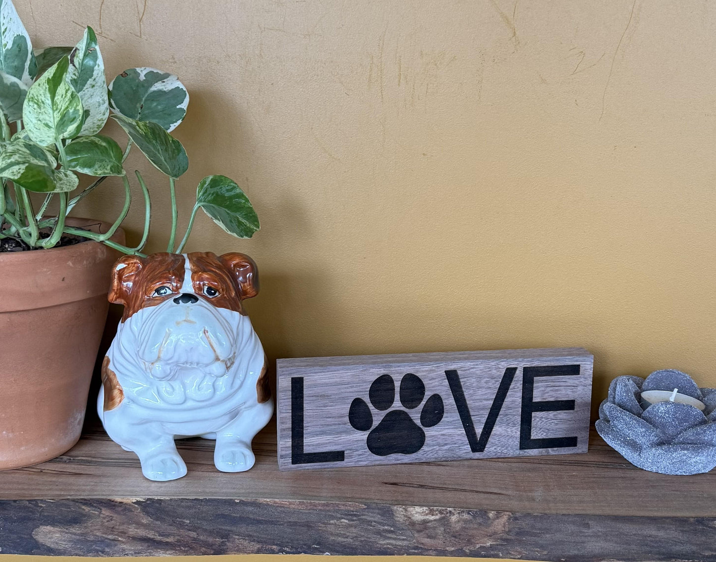 Pet Lover Engraved Wood Sign