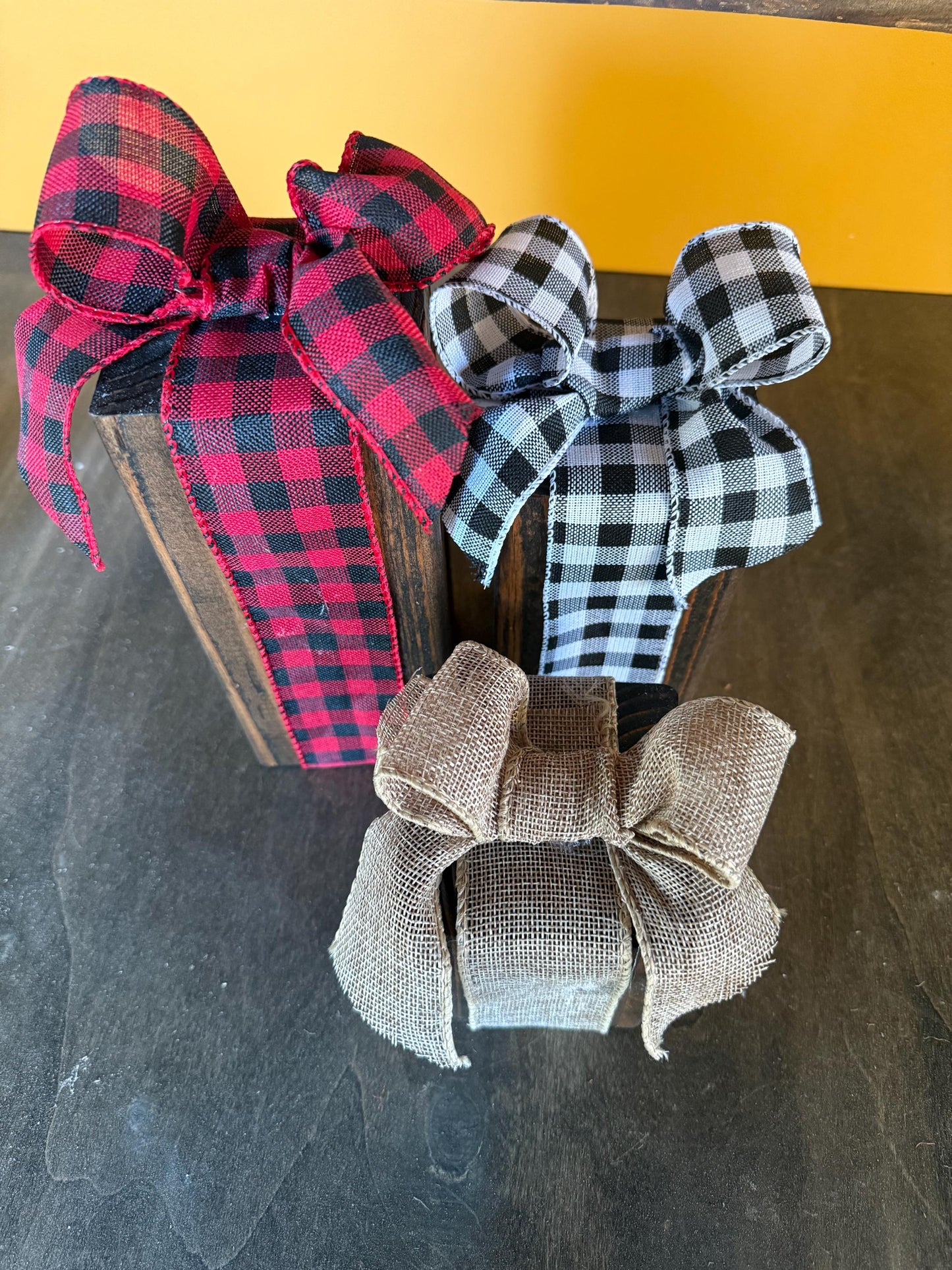 Christmas Rustic Wooden Gift Box Set