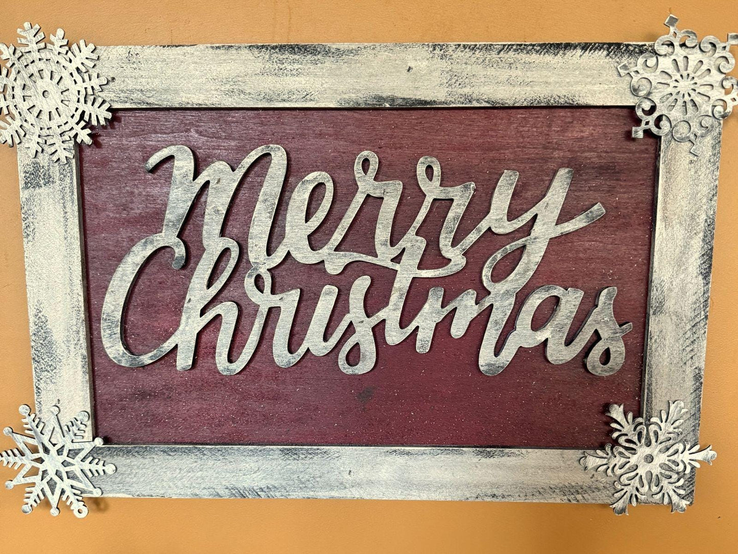 Christmas Rustic Wood Sign