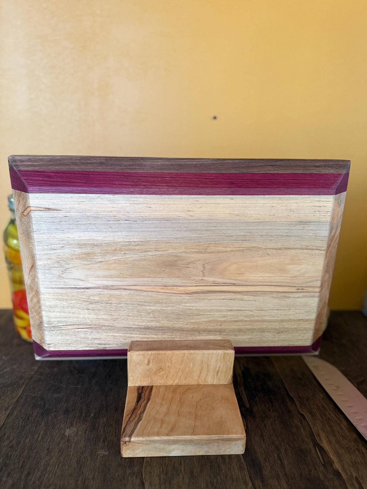 Cutting Board (Walnut, Maple, and Purpleheart)