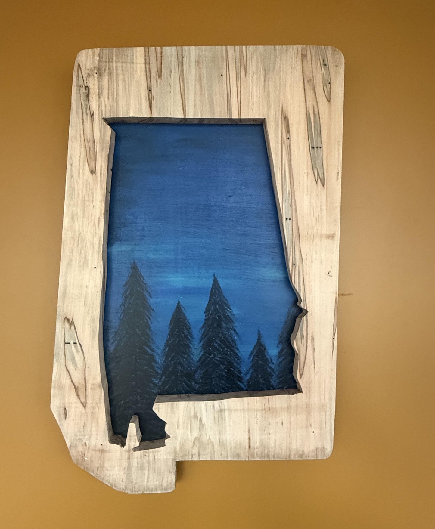 Hand Painted Alabama Wall Art