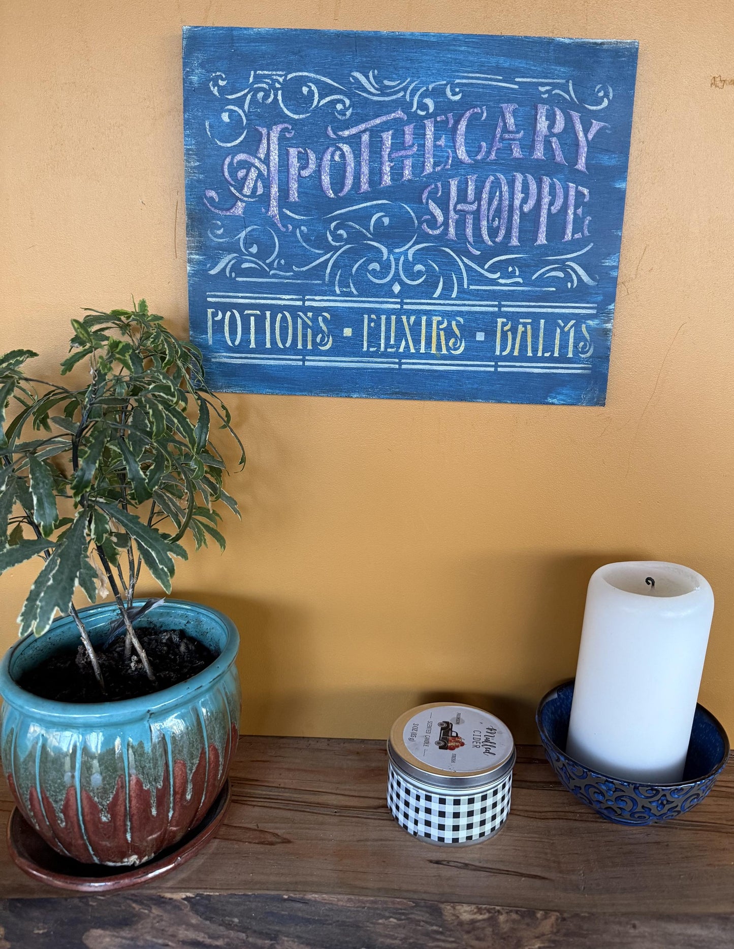 Small Apothecary Shop Wood Sign