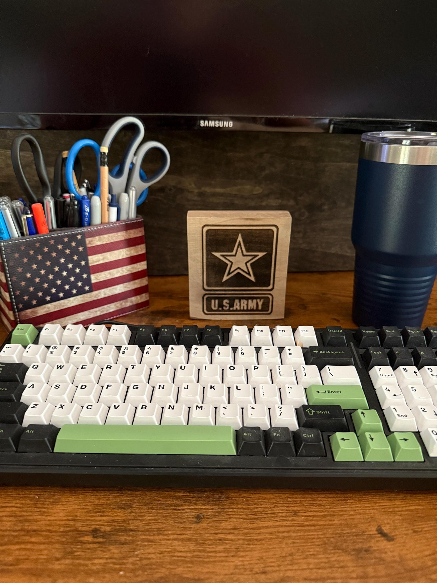 Army Wood Shelf Decor