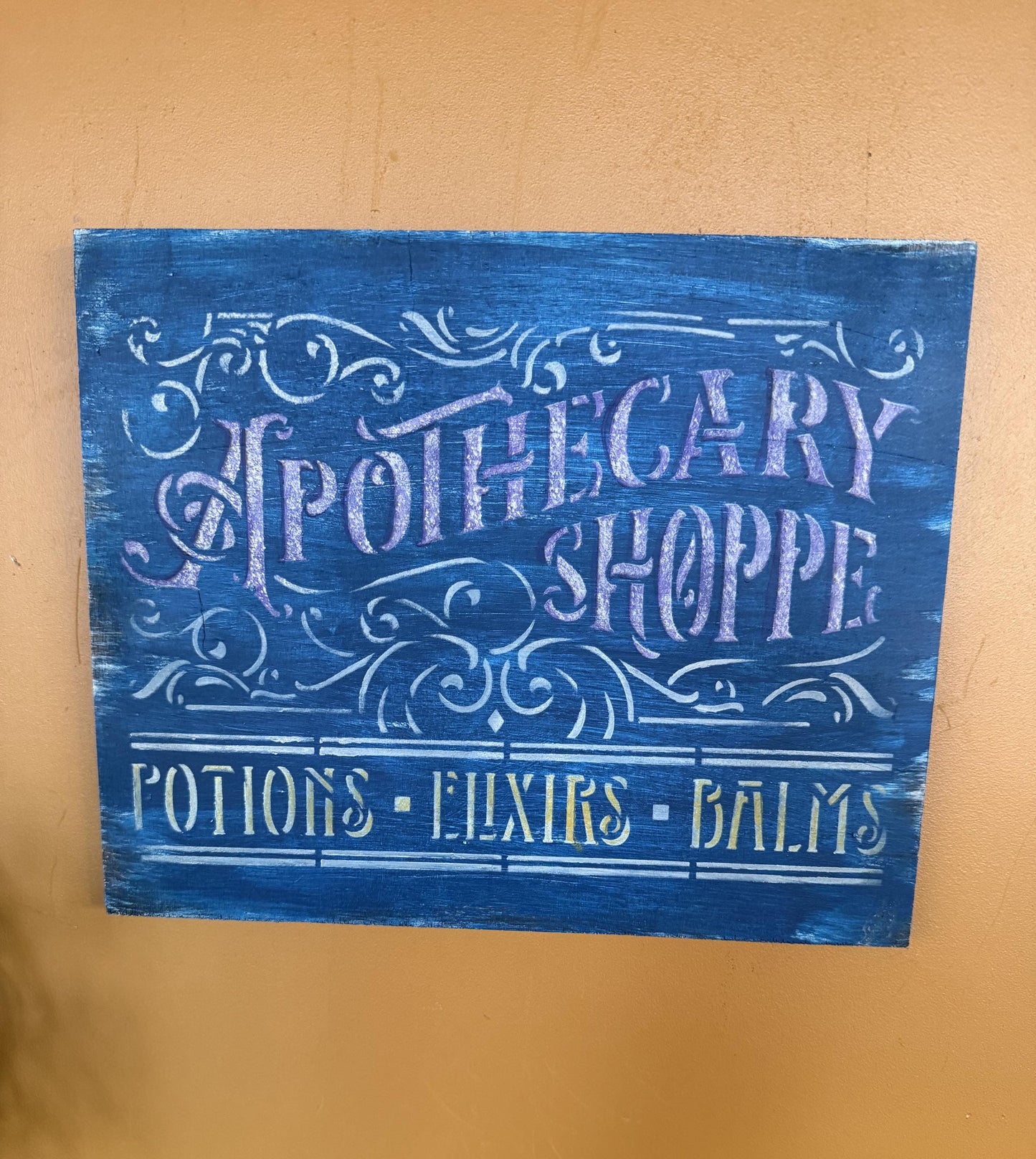 Small Apothecary Shop Wood Sign