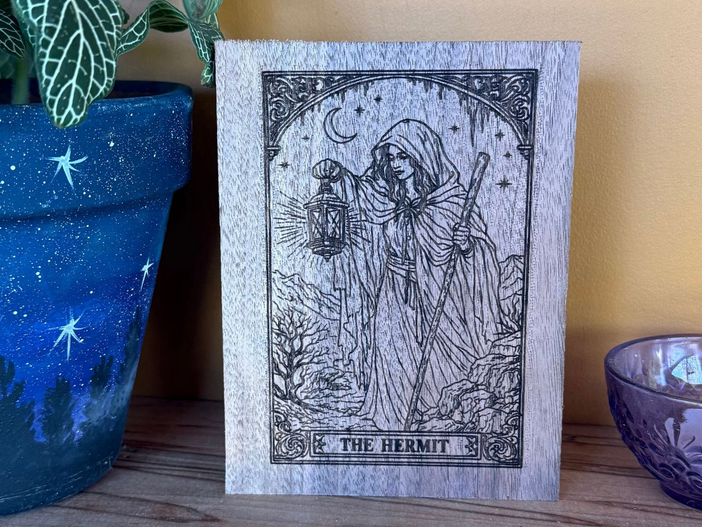 The Hermit Tarot Card Shelf Sitter