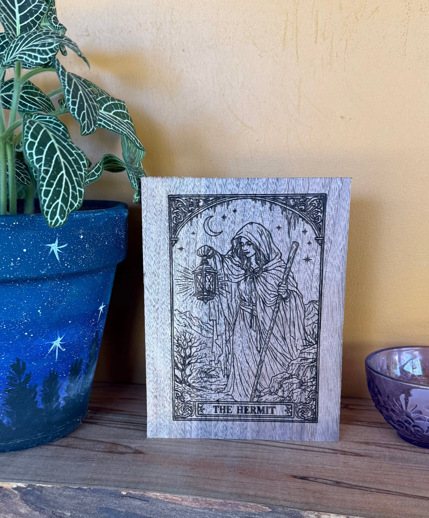 The Hermit Tarot Card Shelf Sitter