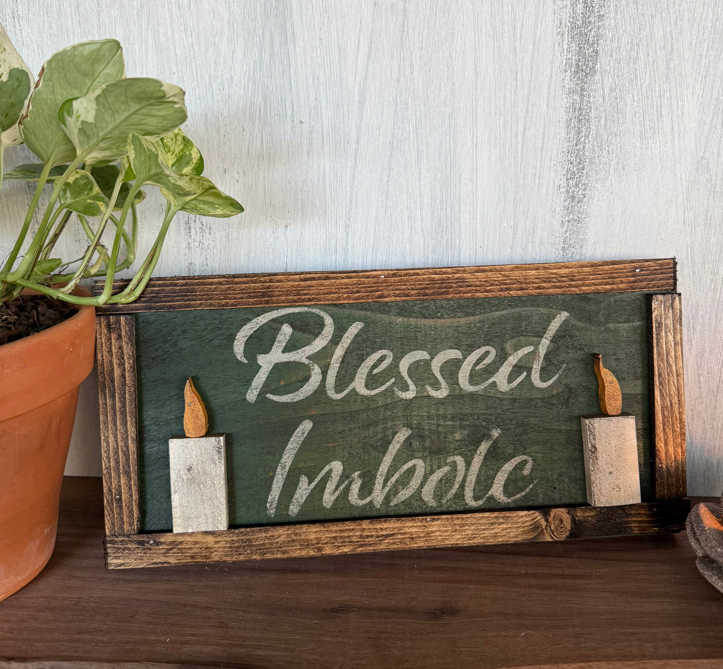 Imbolc Wood Sign