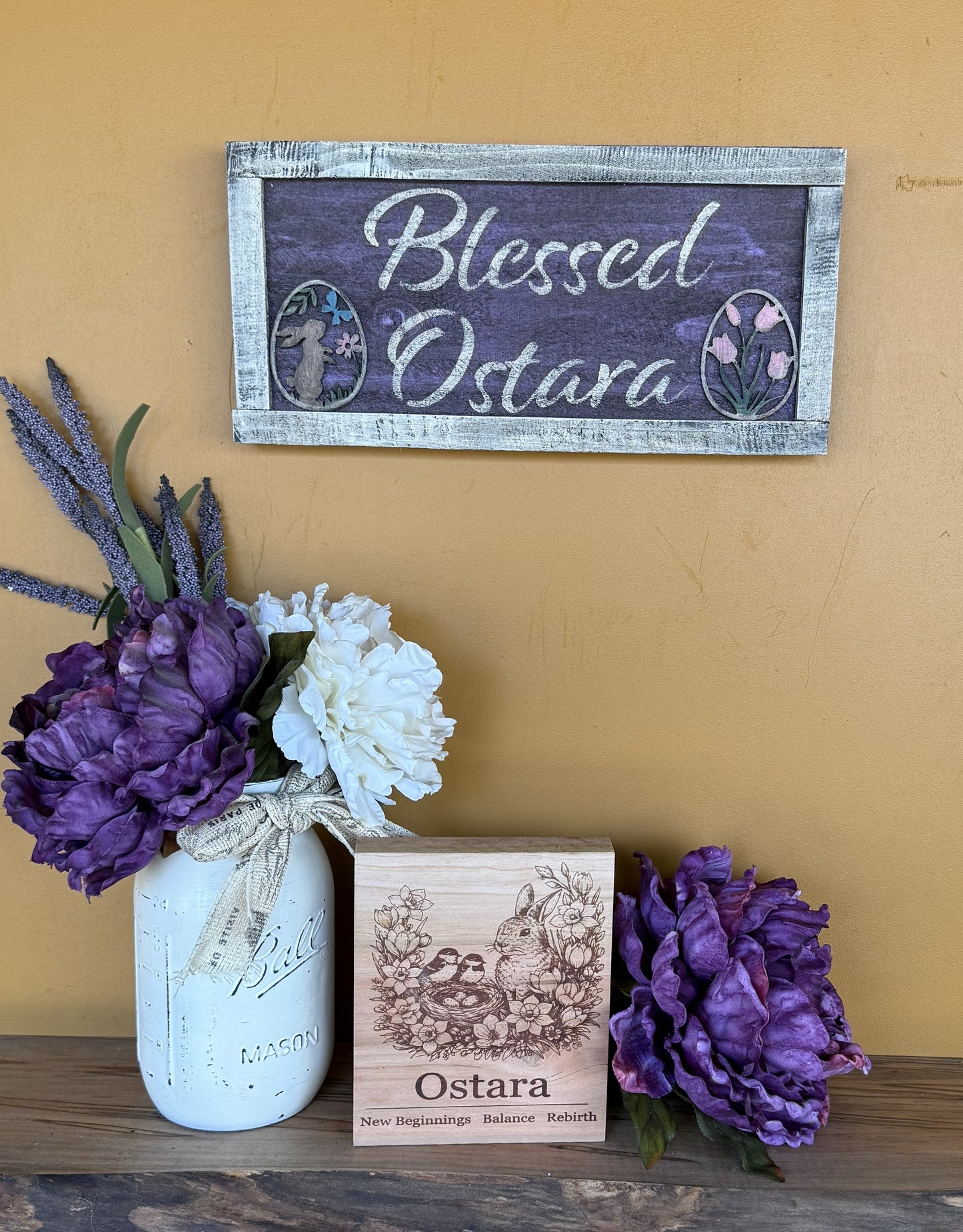 Ostara Wooden Shelf Sitter