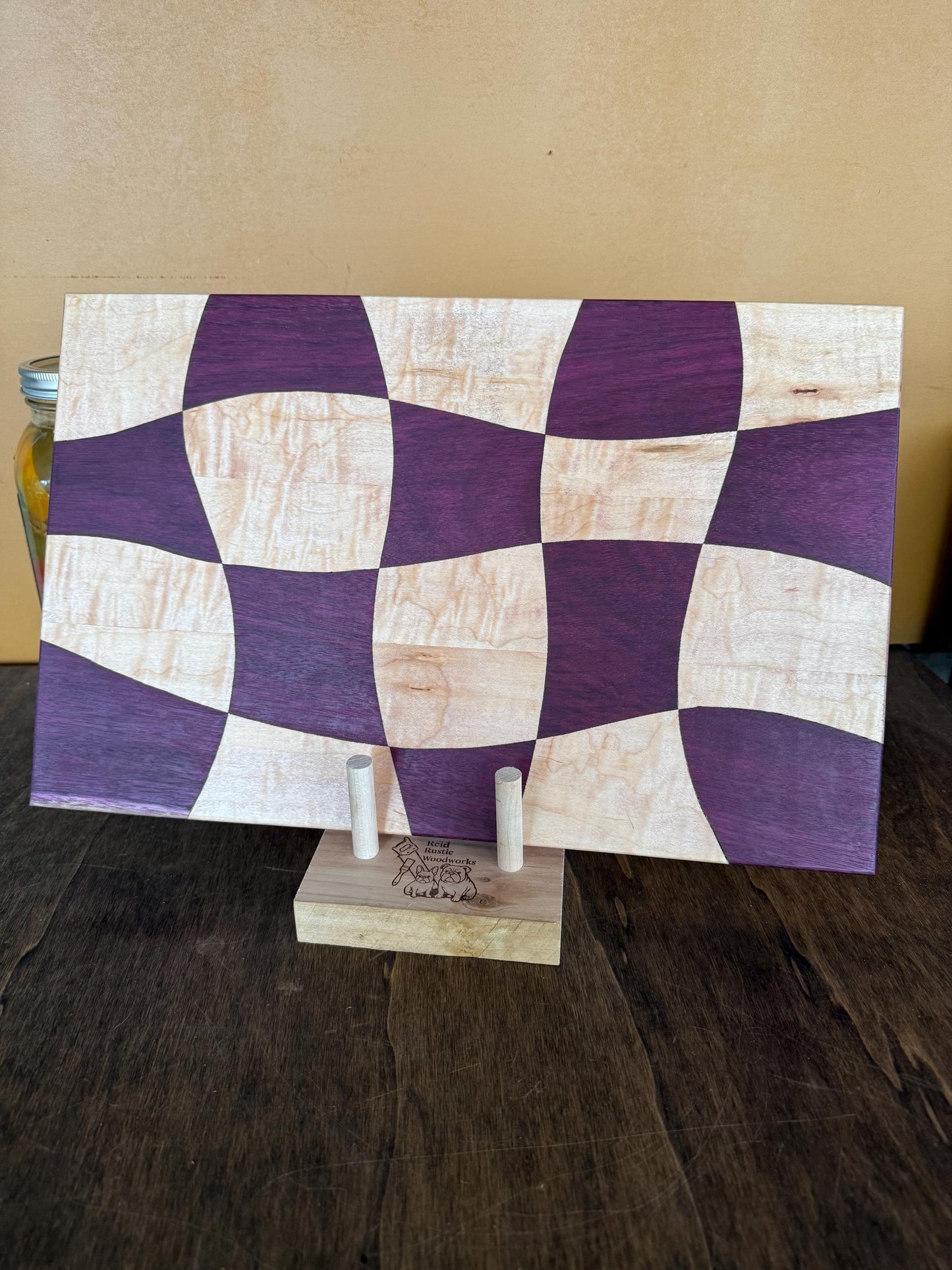 Cutting Board Holder - Adjustable (Cherry)