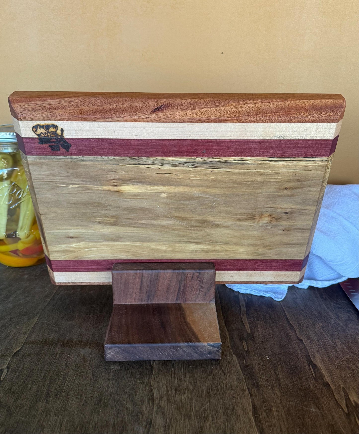 Cutting Board (Maple, Padauk, Sweetgum and Purpleheart)