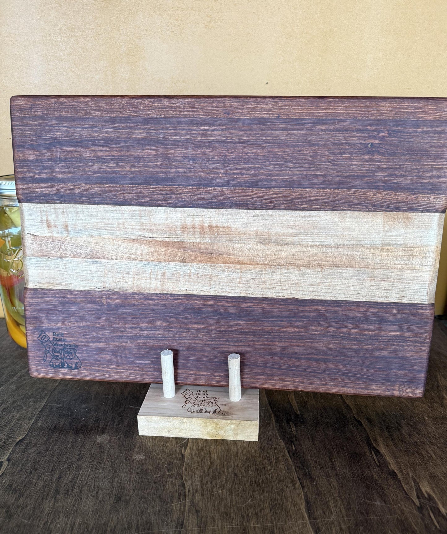Cutting Board Holder - Adjustable (Cherry)