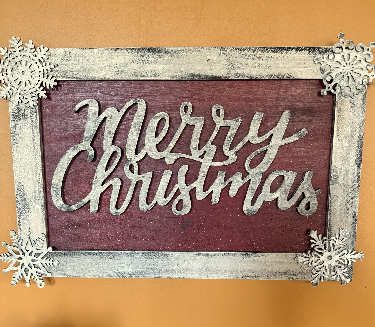 Christmas Rustic Wood Sign