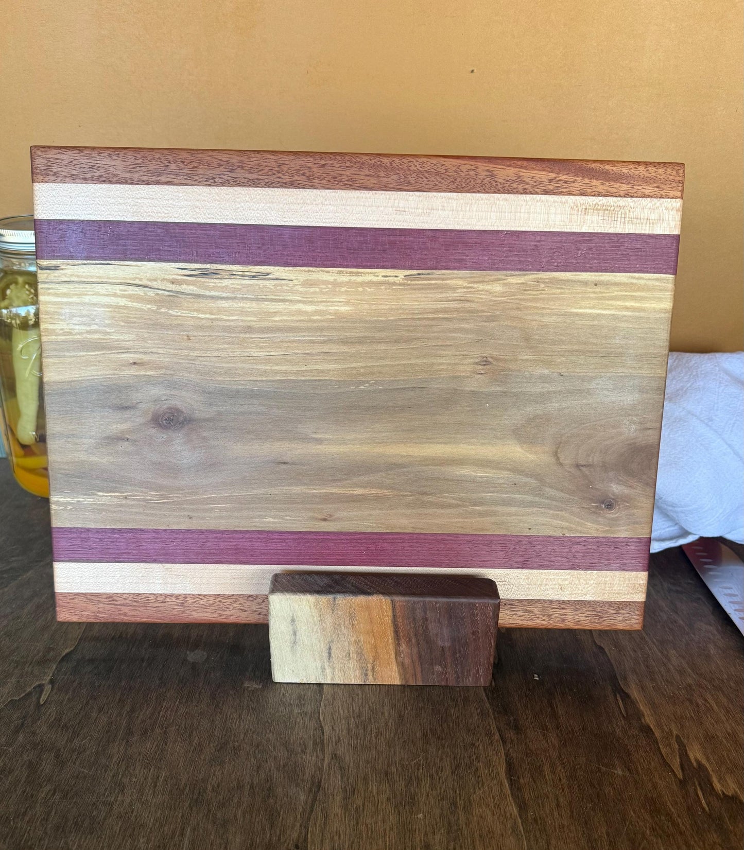 Cutting Board (Maple, Padauk, Sweetgum and Purpleheart)
